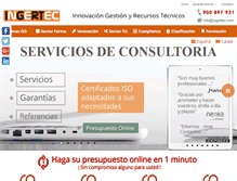 Tablet Screenshot of ingertec.com
